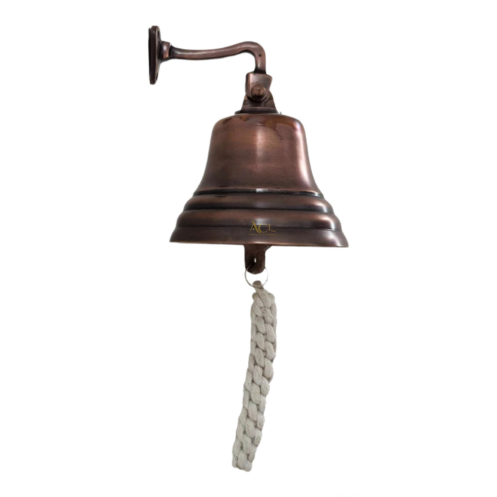 4 Solid Antique Brass Bell Quality Marine Wall Mounted Ship Hanging Bell  Perfect for Dinner, Indoor, Outdoor, School, Bar, Reception, Last Order 