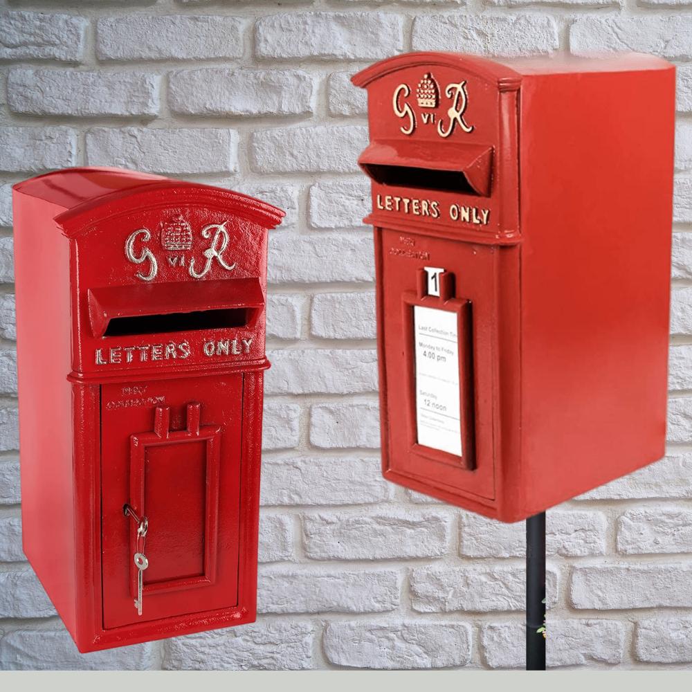 Letter Boxes - Wall-Mounted and Pillar-Mounted Letterboxes, Cast Iron ...