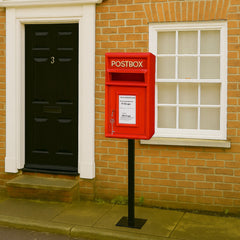 Pillar Mounted Post Box - Classic Cast iron Large Letter Box