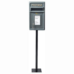 Pillar Mounted Post Box - Classic Cast iron Large Letter Box