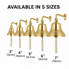 Brass Bells Wall Mount