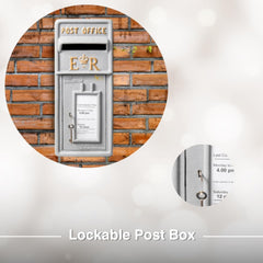 ER Post Box with Lock Wall Mount OR Pillar Mount Mail Box