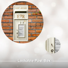 ER Post Box with Lock Wall Mount OR Pillar Mount Mail Box