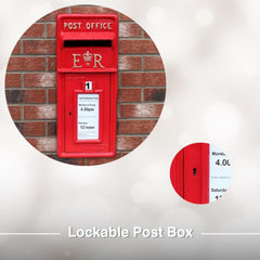 ER Post Box with Lock Wall Mount OR Pillar Mount Mail Box