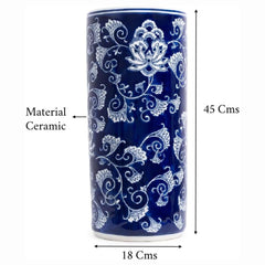 Ceramic Umbrella Stand - Floral Design