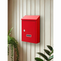 Wall Mounted Post Box - Lockable Mailbox with 2 Keys