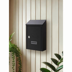 Wall Mounted Post Box - Lockable Mailbox with 2 Keys