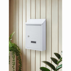 Wall Mounted Post Box - Lockable Mailbox with 2 Keys