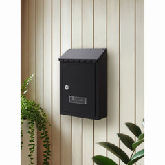 Wall Mounted Post Box - Frill Flap Lockable Mailbox with 2 Keys