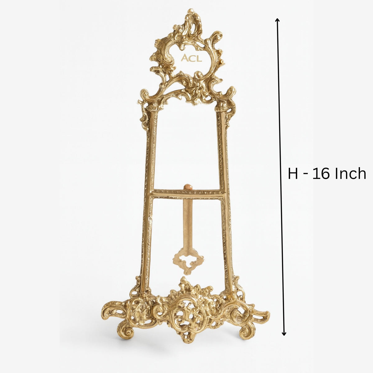 Tabletop Brass Easel Display Stand