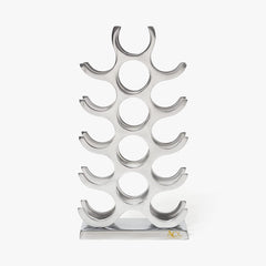 ACL Wine Rack Freestanding Wine Bottle Holder Silver Finish (15 Bottle)