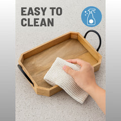 Decorative Serving Wooden Trays - Hexagonal Shape