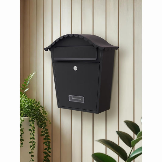 Wall Mounted Post Box - Lockable Mailbox with 2 Keys