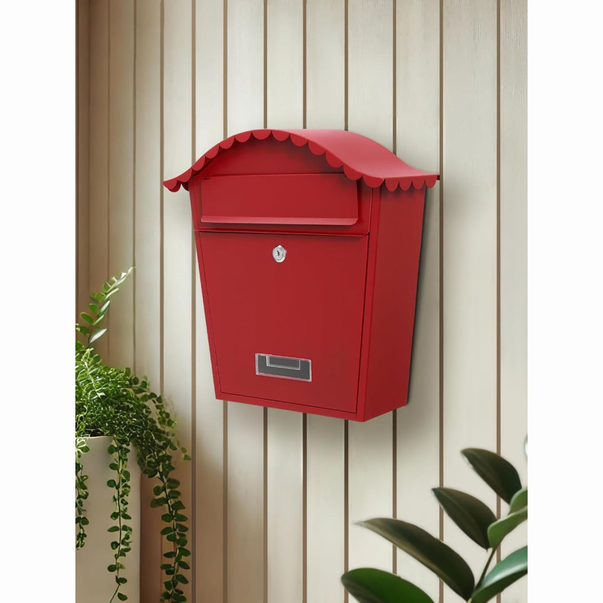 Wall Mounted Post Box - Lockable Mailbox with 2 Keys