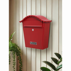 Wall Mounted Post Box - Lockable Mailbox with 2 Keys