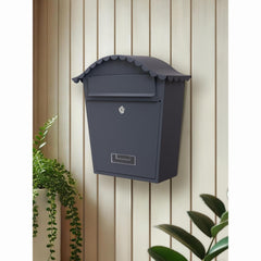 Wall Mounted Post Box - Lockable Mailbox with 2 Keys