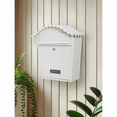 Wall Mounted Post Box - Lockable Mailbox with 2 Keys
