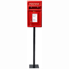 Pillar Mounted Post Box - Classic Cast iron Large Letter Box