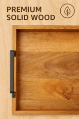 Decorative Serving Wooden Trays - Rectangular Shape