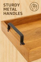 Decorative Serving Wooden Trays - Rectangular Shape