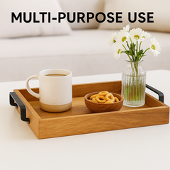 Decorative Serving Wooden Trays - Rectangular Shape