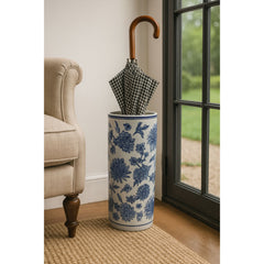 Assorted Collections Ceramic Umbrella Stand, 18" Tall, Walking Stick Holder, Indoor Planters, Entryway Decor, Elegant Home Accents