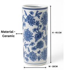 Ceramic Umbrella Stand - Floral Design 2