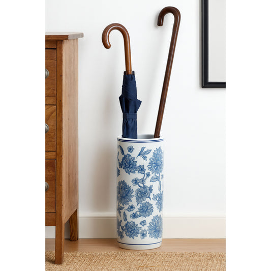 Ceramic Umbrella Stand - Floral Design 2