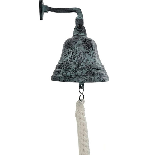 Green Nautical Hand Bell: Crisp Sounds for Pubs