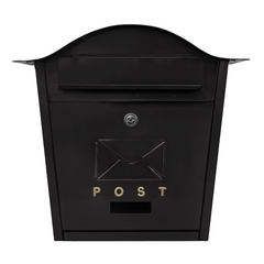 Letter Box - Top Curved Wall Mounted Lockable Post Box