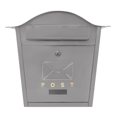 Letter Box - Top Curved Wall Mounted Lockable Post Box