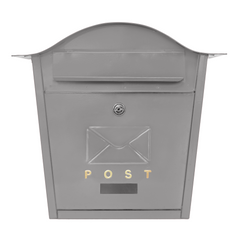 Grey Letter Box - Top Curved