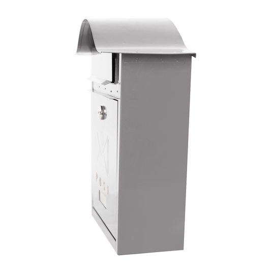 Grey Letter Box - Top Curved