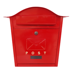 Letter Box - Top Curved Wall Mounted Lockable Post Box