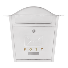 Letter Box - Top Curved Wall Mounted Lockable Post Box