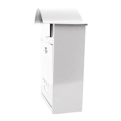 White Secure Letter Box: Stylish Wall-Mounted Design