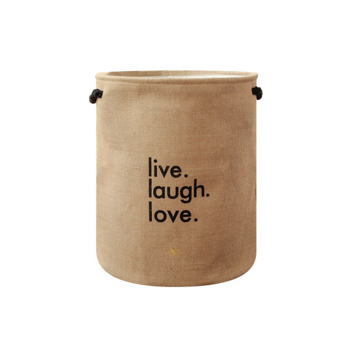 Laundry Bag - Live Laugh Love - Cream