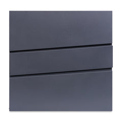 Wall Mounted Post Box with Newspaper Holder, Lockable with 2 Keys, Modern Design, Easy to Install, 37x10.5x37 cm (Black)