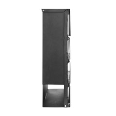 Wall Mounted Post Box with Newspaper Holder, Lockable with 2 Keys, Modern Design, Easy to Install, 37x10.5x37 cm (Black)