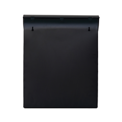 Post Embossed Mailbox with Flap - Black