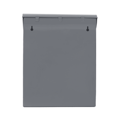 Post Embossed Mailbox with Flap - Grey