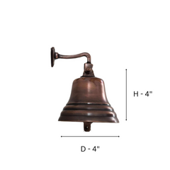 Wall Mounted Bell Copper - 5"