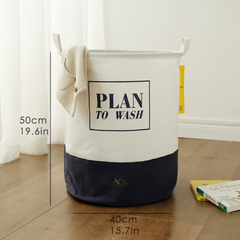 Laundry Bag Plan To Wash - Navy Blue