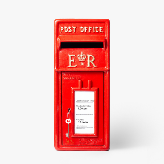 Outdoor Post Box Vintage Mail Box, Traditional Newspaper Letter Box Post Box with Key of Lock Wall Mounted Post Box to Keep Your and Green, Size