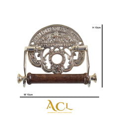 The Crown Fixture Solid Brass Toilet Roll Holder