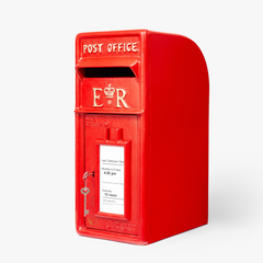 ER Design Letterbox with Pillar Mount - Red