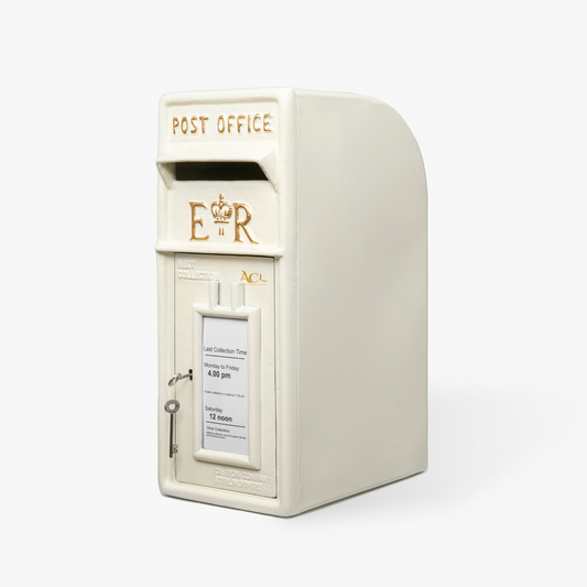 High Grade Big Size Letter Box for Home Mail Box For Wall with Key Lock  Ivory