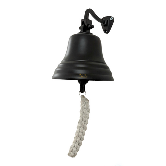 Black Bell Wall Mounted - 8"