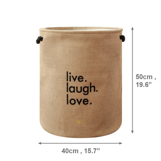Laundry Bag - Live Laugh Love - Cream