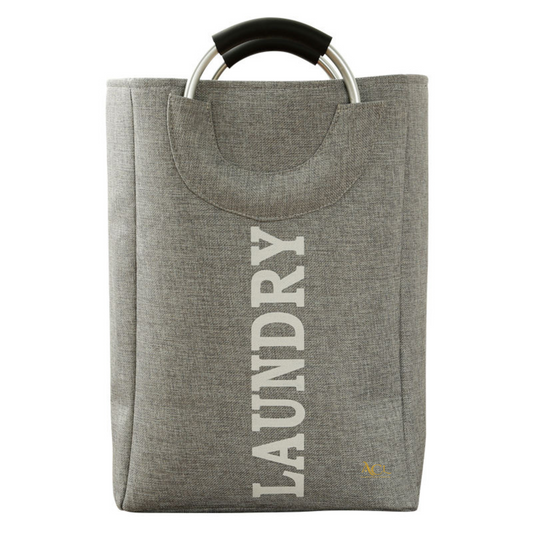 Laundry Bag - Round Handle, Grey